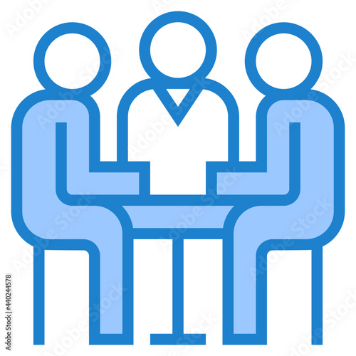 Consult blue style icon photo