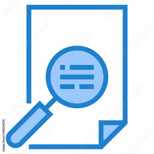 Search blue style icon photo