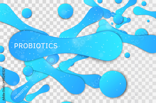 Probiotic logo. Bacteria probiotic on a white background. Logo vector.
