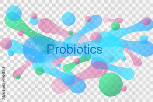 Probiotic logo. Bacteria probiotic on a white background. Logo vector.