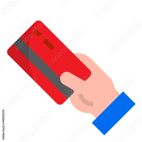 ATM flat style icon photo