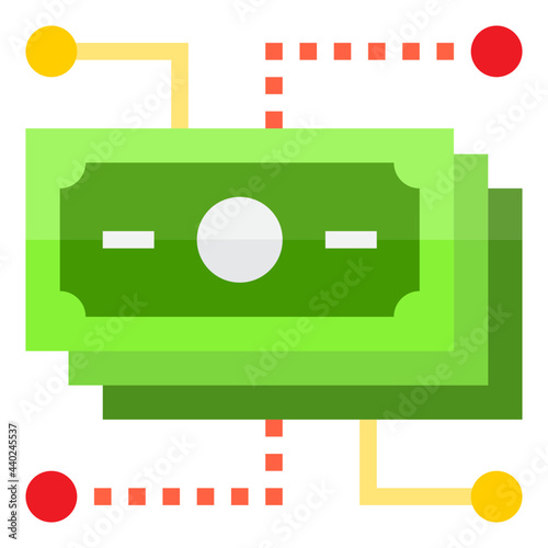 Pay flat style icon photo