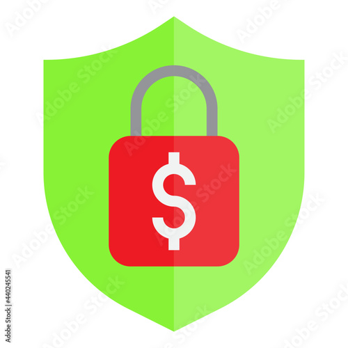 Protect flat style icon photo