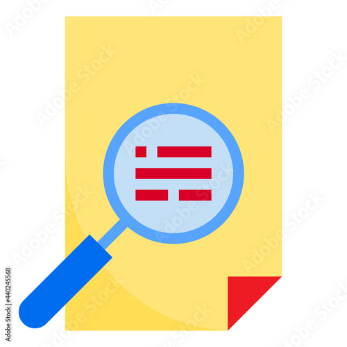 Search flat style icon photo