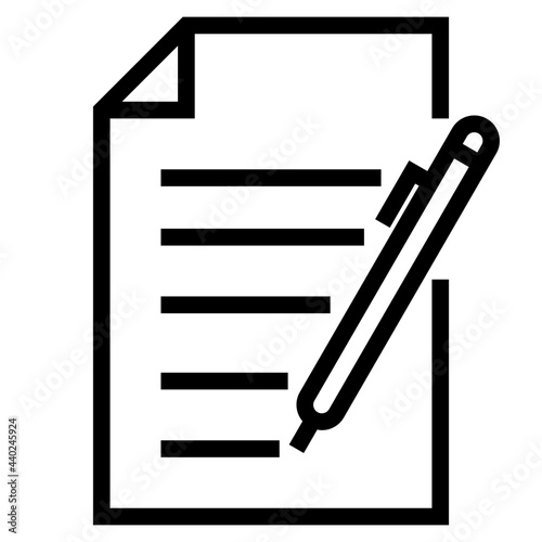 File outline style icon photo