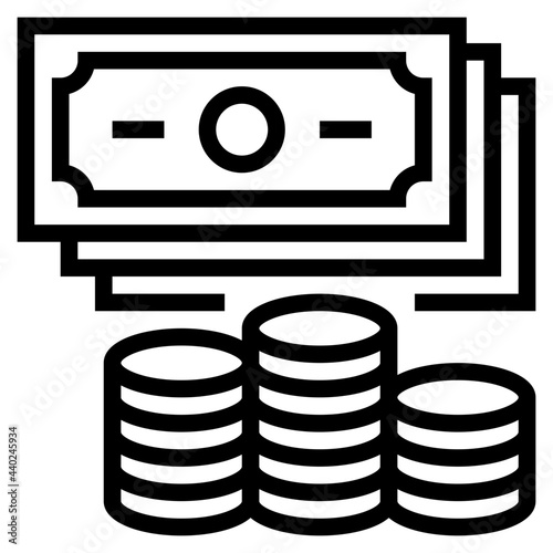 Finance outline style icon photo