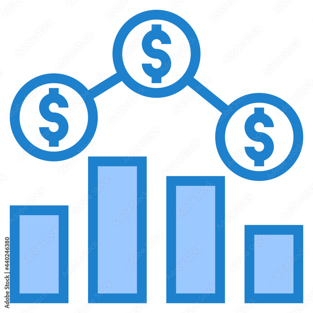 Chart blue style icon Chart blue style icon