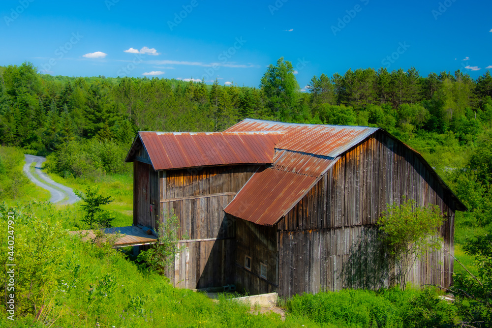 Old barn on a farm in the countryside Old barn on a farm in the countryside