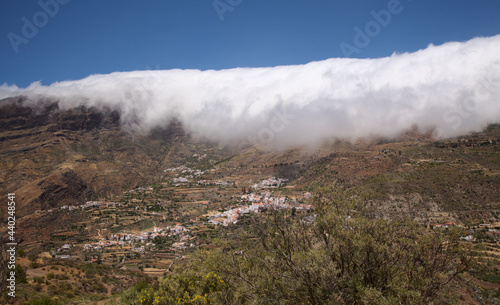 Gran Canaria, landscape of the central part of the island, Las Cumbres, ie The Summits, hiking route Tejeda - Roque Bentayga 