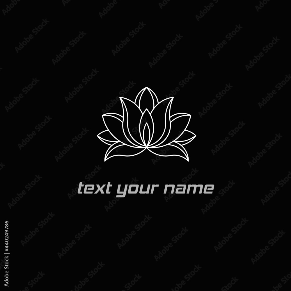 abstract floral lotus