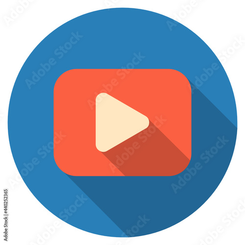 Play flat icon.