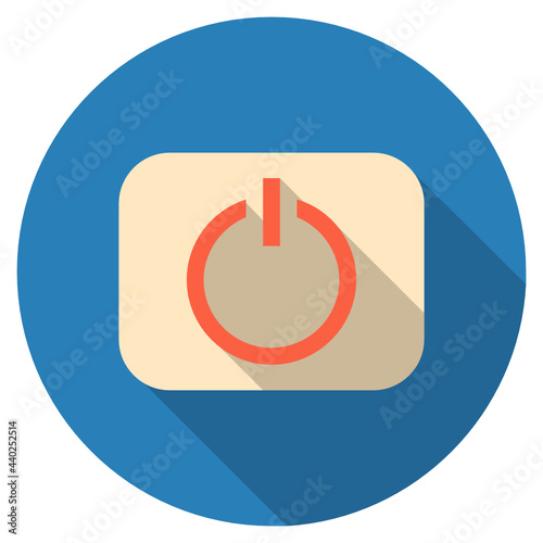 Power flat icon.