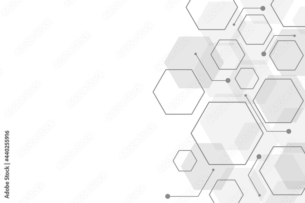 vector sci fi hexagonal futuristic pattern, innovation future technology background	
