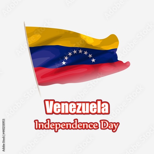 vector illustration for Venezuela independence day