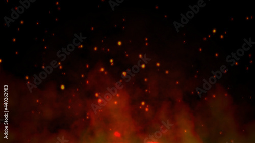 Beautiful abstract background on the theme of fire