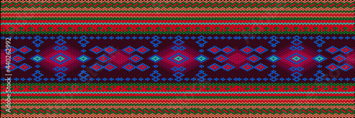 Traditional ethnic ornament for use on fabrics, tiles, ceramics and other interior details. © IHOR
