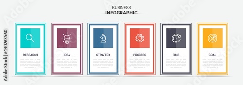 Infographic design with icons and 5 options or steps. Thin line vector. Infographics business concept. Can be used for info graphics, flow charts, presentations, web sites, banners, printed materials.