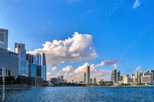 Photography Daytime skyline of Singapore in Marina bay