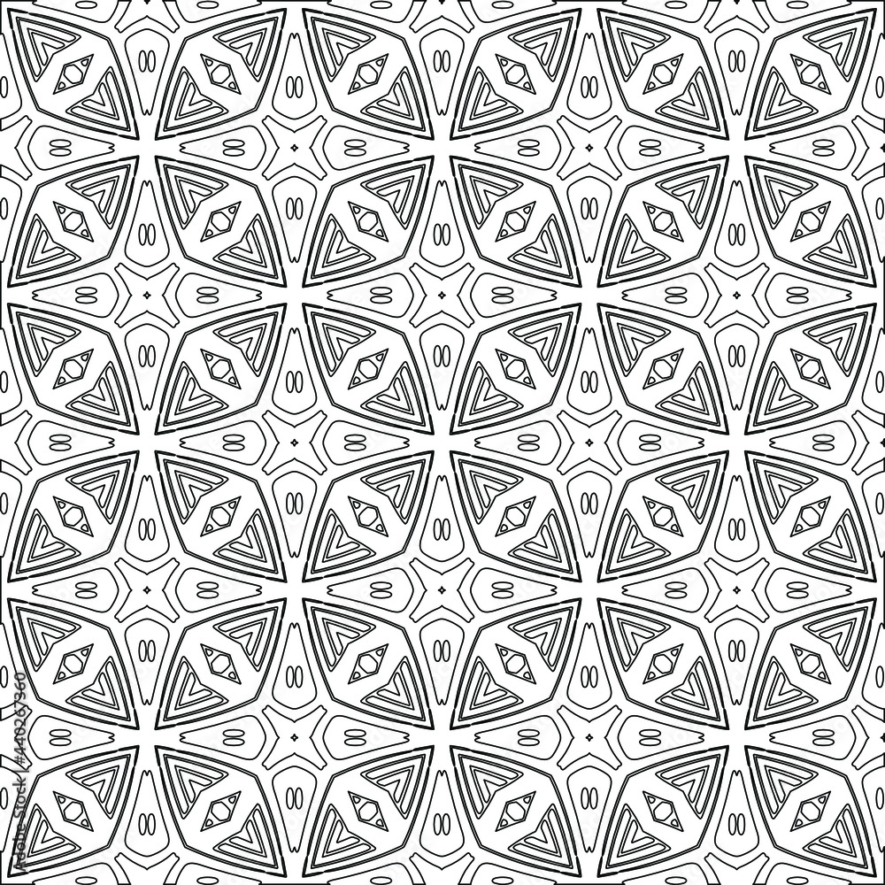 floral pattern background.Geometric ornament for wallpapers and backgrounds. Black and white pattern. floral pattern background.Geometric ornament for wallpapers and backgrounds. Black and white pattern.