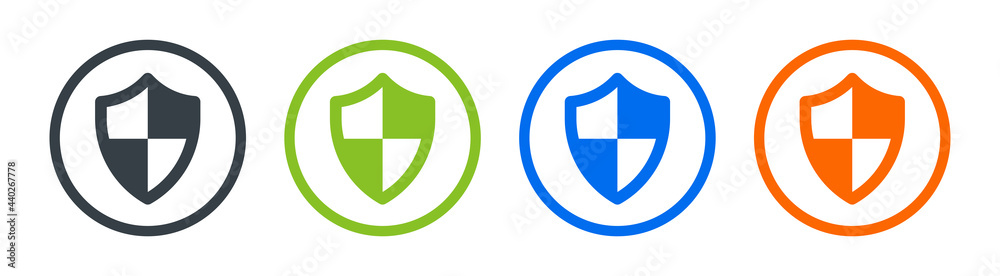 Shield icon. Security vector icon collection. Protection symbol. Shield icon. Security vector icon collection. Protection symbol.