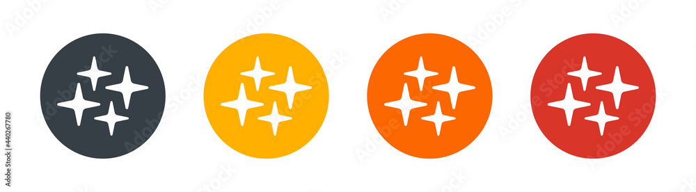 Star sparkles icons set. button sign isolated on white background. Star sparkles icons set. button sign isolated on white background.