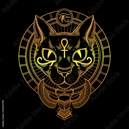 Egiptian cat goddess Bastet