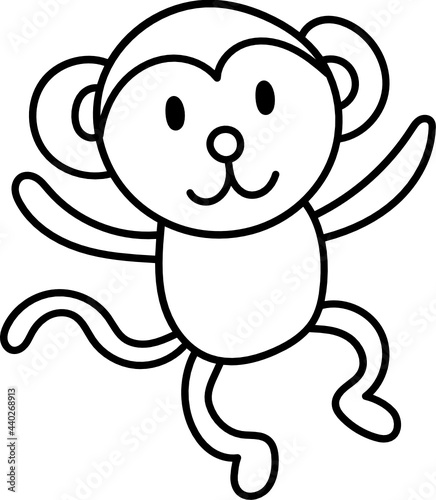 monkey doodle icon