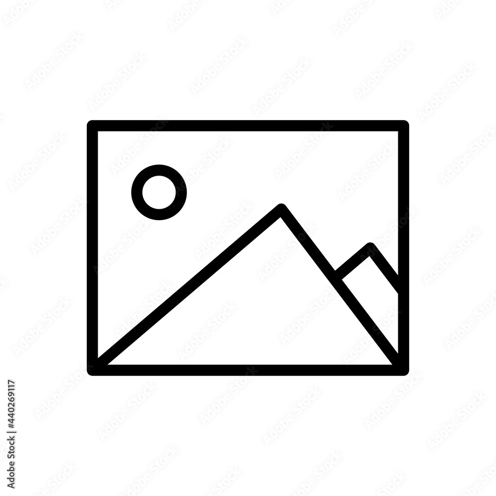 gallery, picture, photo icon line style vector for your design gallery, picture, photo icon line style vector for your design