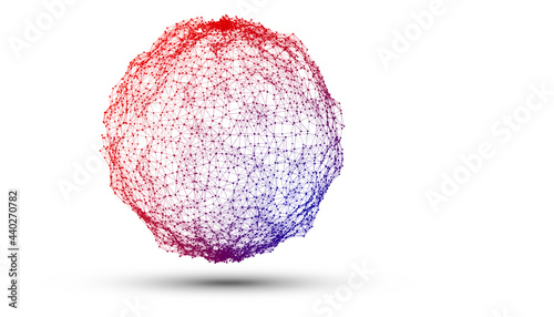 sfera, concetto, collegamenti, punti, network,  photo