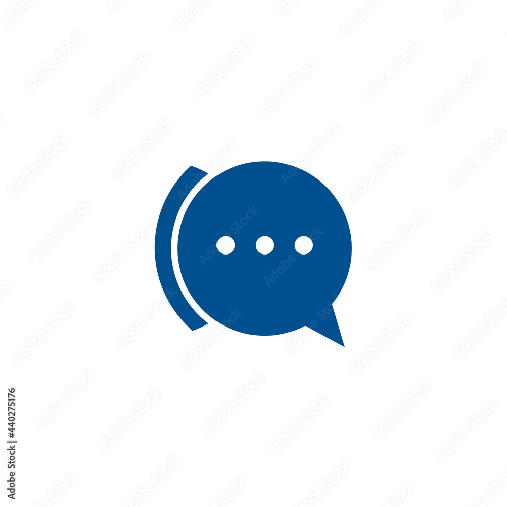 Bubble chat icon logo design template Bubble chat icon logo design template