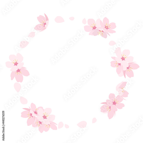 Sakura Frame froral spring natural