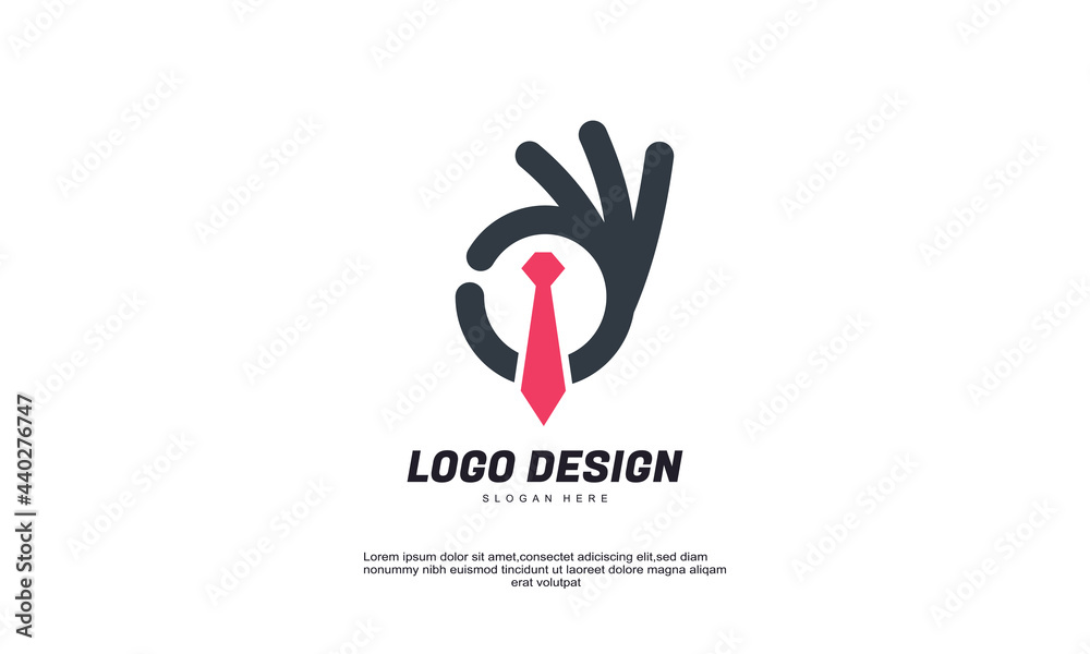abstract creative find job business icon check collection for corporate identity logo