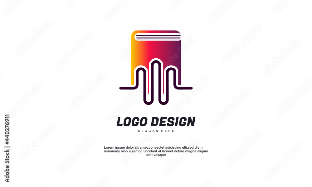 stock vector abstract book logo designs concept vector safe techno logo template