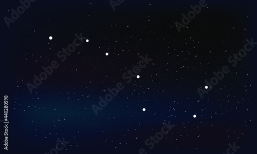 Stars in the night sky. Vector illustration. eps 10
