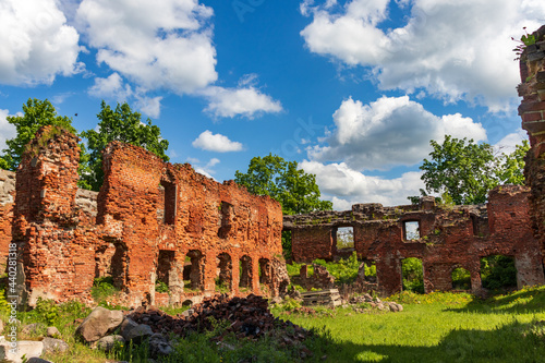 Ruins of Insterburg Castle in Chernyakhovsk, Russia