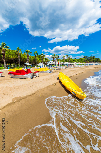 Fototapeta Naklejka Na Ścianę i Meble -  Ozdere Town coastal view in Turkey