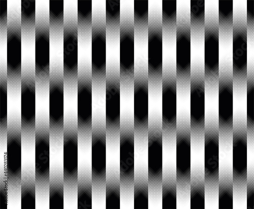 Seamless halftone stripe line pattern vector on black background for Fabric and textile printing, jersey print, wrapping paper, backdrops and , packaging, web banners