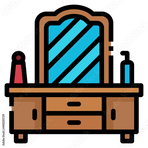 dresser line icon