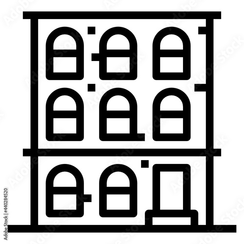 apartment line icon