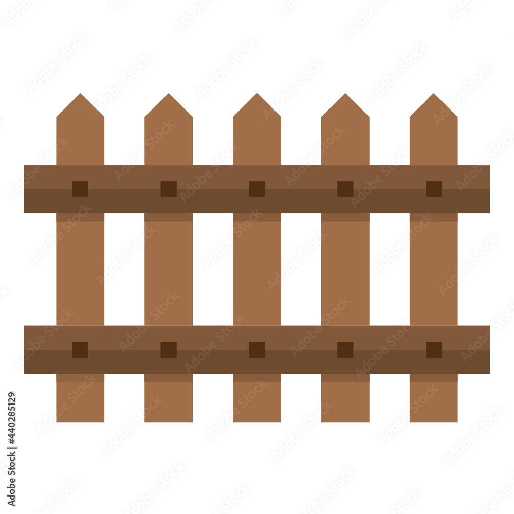fence flat icon fence flat icon