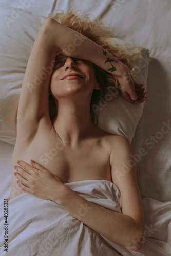 woman in bed