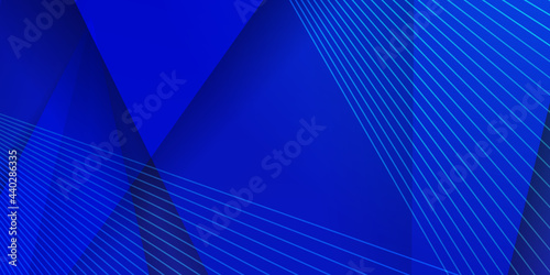 Abstract blue light and shade creative technology background. Vector illustration. 