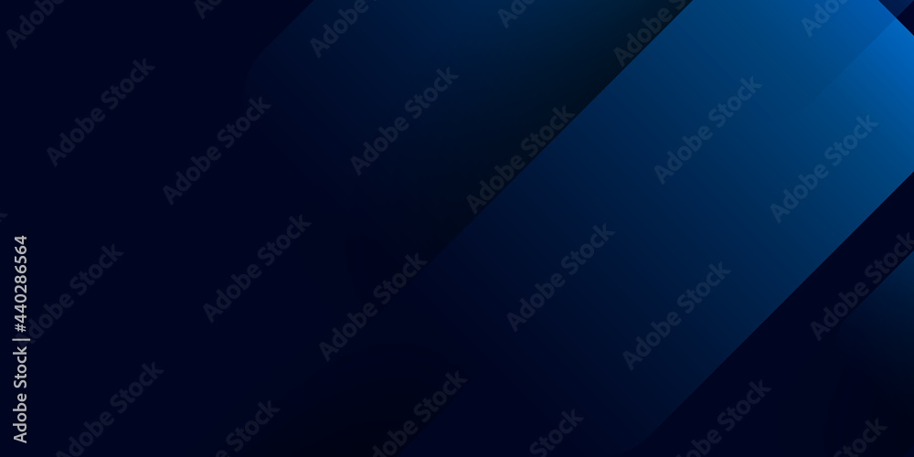 Dark blue background with abstract graphic elements for presentation background design with rounded rectangle. Blue square lines use for banner, cover, poster, wallpaper, design with space for text. 