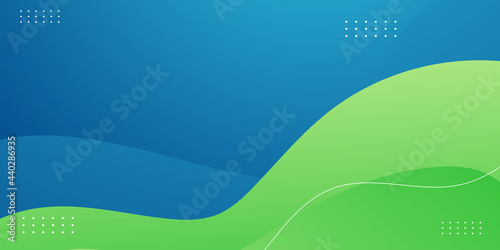 Modern blue green abstract wave background. Abstract colorful vector background, color wave for design brochure, website, flyer. Abstract background with dynamic effect. Modern pattern. Vector art