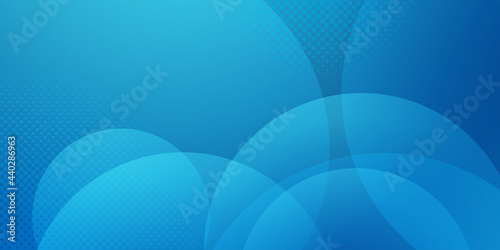 Blue abstract background with circle lights. Suit for business presentation background