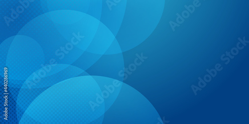 Blue abstract background with circle lights. Suit for business presentation background