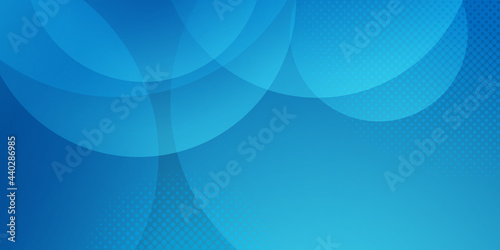 Blue abstract background with circle lights. Suit for business presentation background