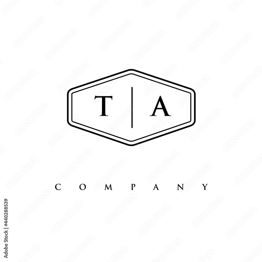 initial TA logo design vector initial TA logo design vector