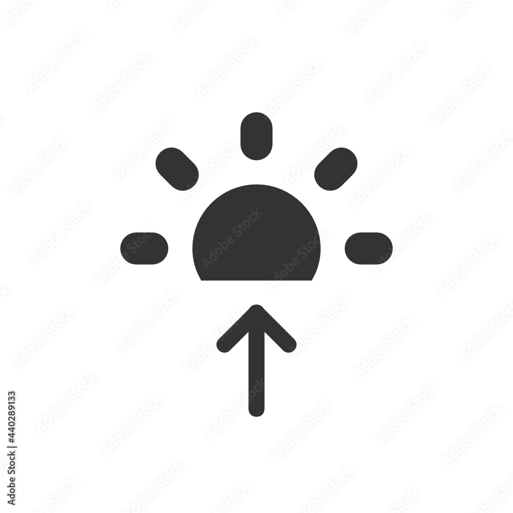 Sunrise solid icon. Sunrise solid icon.
