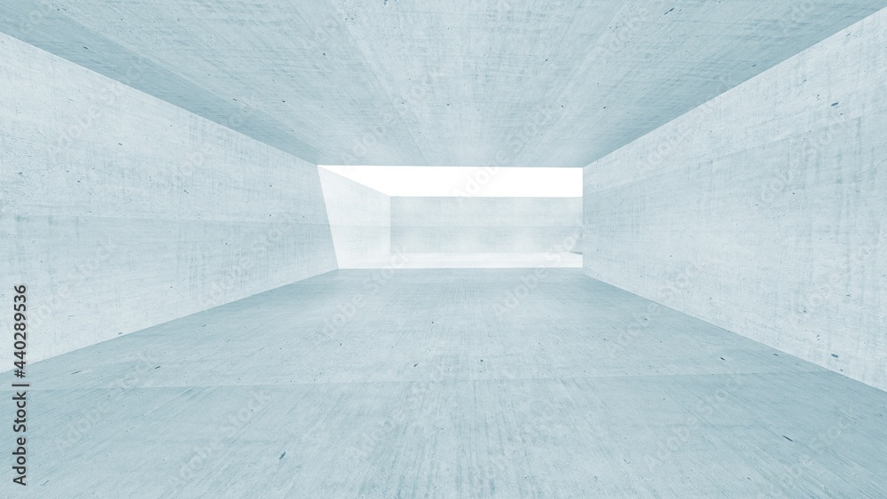 Obraz premium Pine board concrete wall simple outdoor 3d render image 10